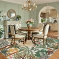 thumbnail image 2 of FairOnly 8'x10'Jungle Safari Machine Washable Area Rug Wild Animal & Plant Non-Slip Living Room Rug for Indoor Home Decor,Camel, 2 of 7