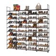 thumbnail image 3 of 10 Tiers Shoe Rack With Hooks Shoe Shelf Storage Organizer For Entryway Holds 72 Pairs Shoe (167 X 28 X 175cm), 3 of 9