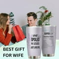 thumbnail image 4 of Wife Coffee Tumbler Gift For The Wife Birthday Gifts From Husband Valentine Tumbler 20 Oz Best Present For Wife Love My Wife Mug Wedding Wifey Coffee Mug Wife Tumbler Best Wife Presents 20 Oz, 4 of 6