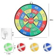 thumbnail image 4 of BKSDUEH Large Dart Board for Family, 26" Dartboard Set with 16 Sticky Balls and 2 Hooks for Sports Party Game, 4 of 7
