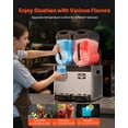 thumbnail image 2 of Vevor SYXRJX212LSGEDMYZV1 12 Liter x 2 Tank Commercial Slushy Machine - Margarita Smoothie Frozen Drink Maker, 2 of 10