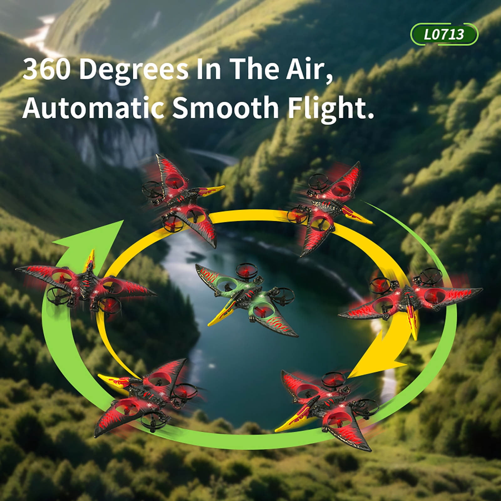 Pterodactyl Dinosaur Toys Remote Control Airplane Flying RC Plane For Kids Boys Birthday Indoor Outdoor Play