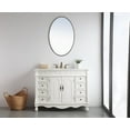 thumbnail image 4 of Elegant Decor Bordeaux 48" Wood Single Bathroom Vanity in Antique White, 4 of 6