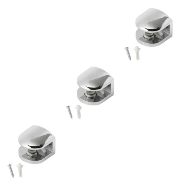 Advancent Estante de vidrio de aleación de zinc, estilo Simple galvanizado, ajustable, antideslizante, a prueba de humedad, soporte de Type1 NO1