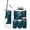 Color 1, variant on Bathroom Accessory Set 6 Piece Dreamlike Peacock Stained Glass Window Iridescent Hues Trash can, Toothbrush Holder, Toothbrush Cup, Soap Dispenser, Soap Dish, Toilet Brush Holder