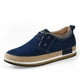thumbnail image 1 of Zapatos de una sola capa de tamaño pequeño con cordones y agujeros de cuero estilo coreano con aumento de altura interior invisible para hombre de Four Seasons, 1 of 5