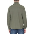 thumbnail image 3 of BC Clothing Men’s Bonded Fleece Lined Body Lined Quarter Zip Pullover Top (Green, XX-Large), 3 of 6