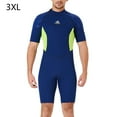 thumbnail image 2 of Traje de baño para mujer Sueño de manga corta Ultrathin Traje de neopreno de traje de hidromasaje rápido de secado rápido para el buceo Surfing Natación Hombre / azul marino 3XL Sweethay OD019361-24, 2 of 7