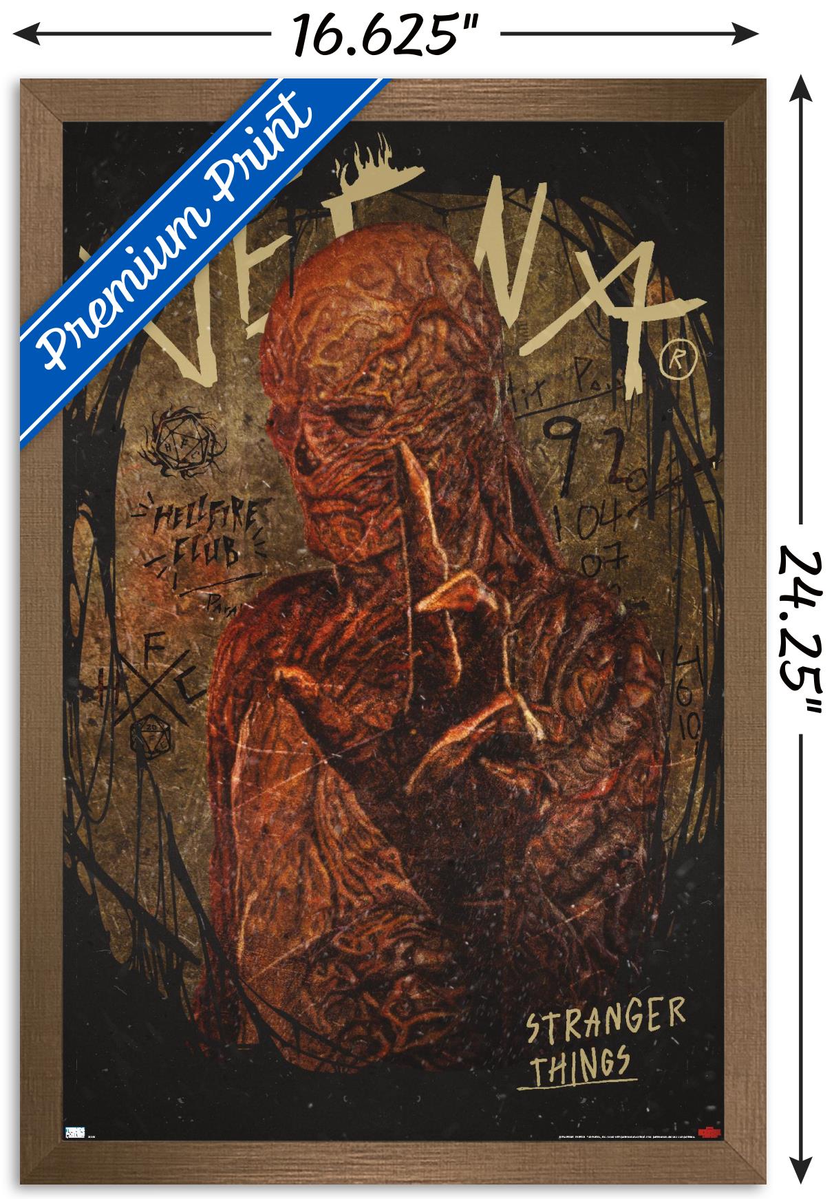 Netflix Stranger Things: Season 4 - Vecna Wall Poster, 14.725" x 22.375" Framed