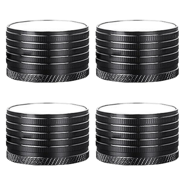 4 elevadores de muebles ajustables, resistentes, multifunción, de aleación de aluminio. Negro