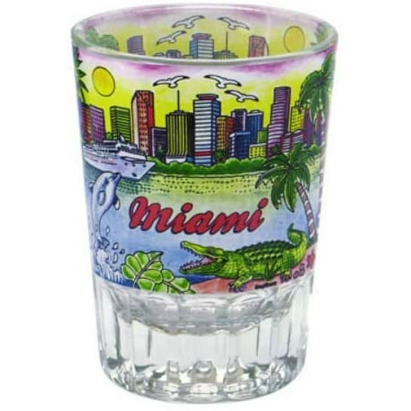 Miami Florida Double Shot Glass