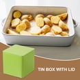 thumbnail image 4 of Uxcell Square Tin Box, Metal Storage Tin Box Portable Storage Container with Lid for Tea Candy Treats Gifts Favors Green, 4 of 7