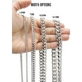 thumbnail image 7 of Silver Chain - Mens White Chain / Miami Cuban Link, 7 of 7
