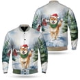 thumbnail image 3 of Hello Winter Shiba Inu Frosty Morning Walk Welcome Snowy Christmas All Over Print 3D Baseball Jacket Shibas Dog Lovers Gifts Idea Bomber Jacket Softball - 02018, 3 of 6