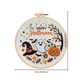 thumbnail image 3 of Halloween Embroidery Kit, Beginner Embroidery Kit for Adults, Embroidery Floss Kit, Embroidery Kit for Beginners, Complete 9 Inch Diameter Set Including Embroidery Fabric, 9 Inch, 3 of 7