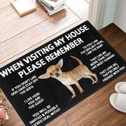 Siberian Chihuahua Doormat Kitchen Bath Dog Interior Monologue Doormat Funny Cute Doormat Door Mat Welcome Friends Doormat Funny Doormat New Home Door Mat White38028