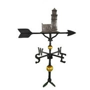 Montague Metal Products WV-392-SI 300 Series 32 In. Deluxe Swedish Iron Cottage Lighthouse Weathervane