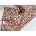 thumbnail image 2 of Abstract Floral Bed Runner Set, Grunge Flowers Boho Pattern on Earth Colors Watercolor Backdrop, Decorative Bedding Scarf & 2 Pillow Shams for Hotels Homes, King, Warm Taupe Pastel Pink, by Ambesonne, 2 of 3