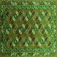 thumbnail image 1 of Ahgly Company Indoor Square Oriental Green Industrial Area Rugs, 7' Square, 1 of 4