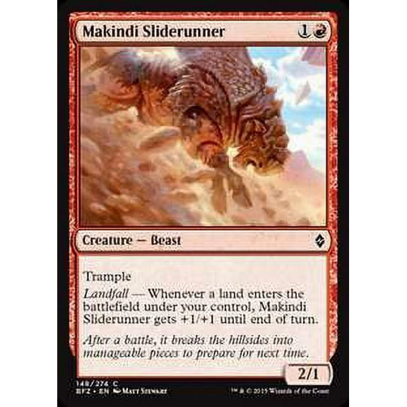 MtG Battle for Zendikar Common Makindi Sliderunner (Foil) #148