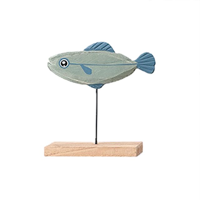 Peces De Madera, Decoración De Soporte, Estatua De Pescado, Decoración De Escritorio Para Bar De Oficina En Casa seitruly HA040697-02
