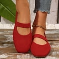 thumbnail image 5 of Mary Jane Flats for Women Fashion Casual Spring and Summer Beach Versatile Round Toe Hollow Breathable Solid Color Flat Shoes Women’s Flats Shoes Comfortable Crochet Casual Flats Dress Shoes, 5 of 9