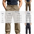 thumbnail image 2 of Dvprdro Mens Cotton Sweatpants Elastic Bottom Drawstring Casual Athletic Jogger Pants Cargo Loose Fit Lounge Hiking Workout Sweat Pants with Multi Pockets, 2 of 6
