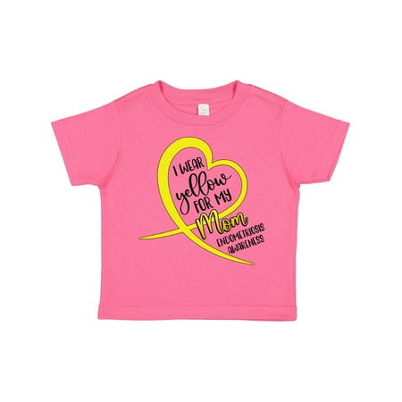 

Inktastic I Wear Yellow for My Mom Endometriosis Awareness Ribbon Gift Toddler Boy or Toddler Girl T-Shirt