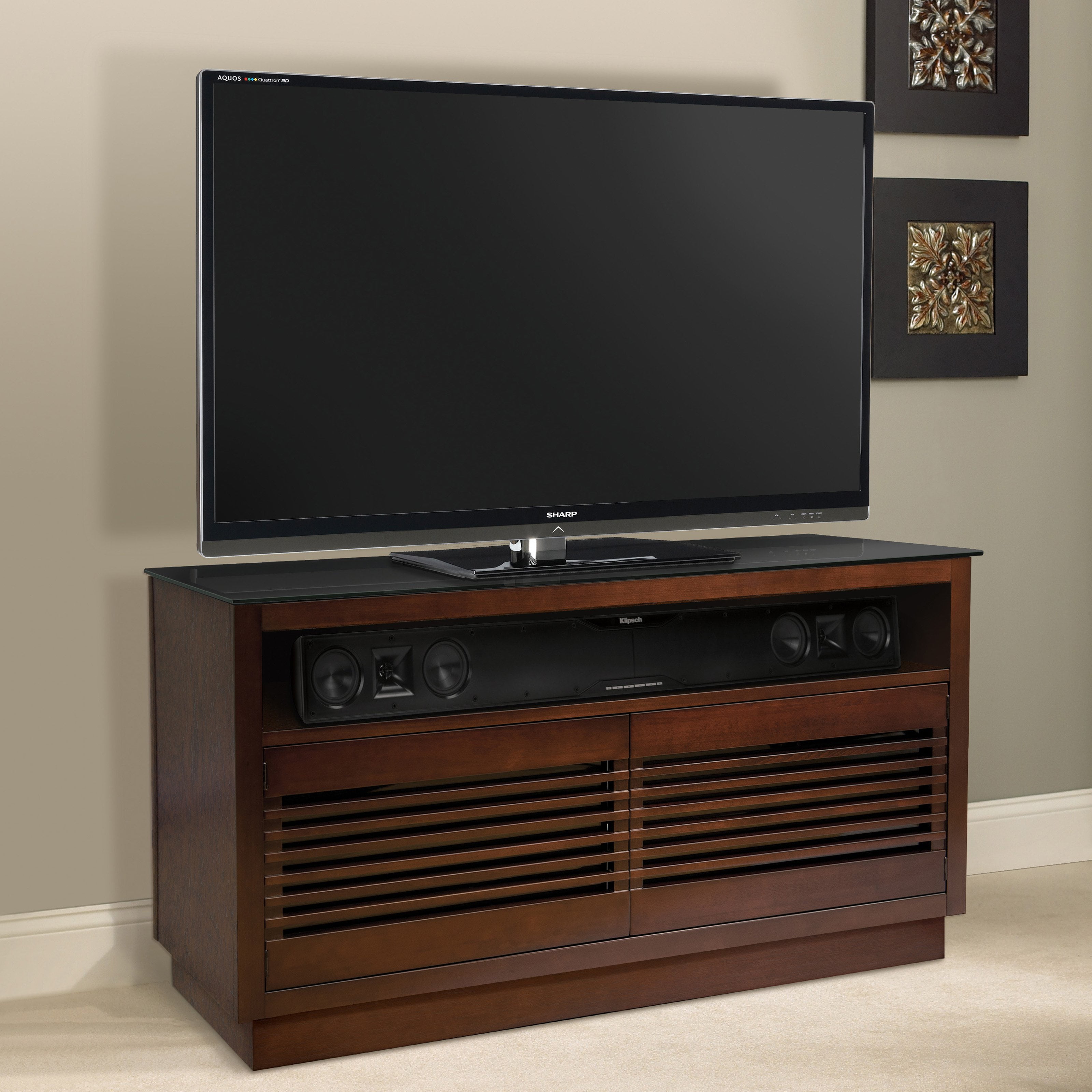 BellO 50 in. TV Stand Chocolate