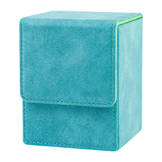 Milaget Card Deck Box Holding 200 Cards for Collectible Playing Card Box Card Holder Blue