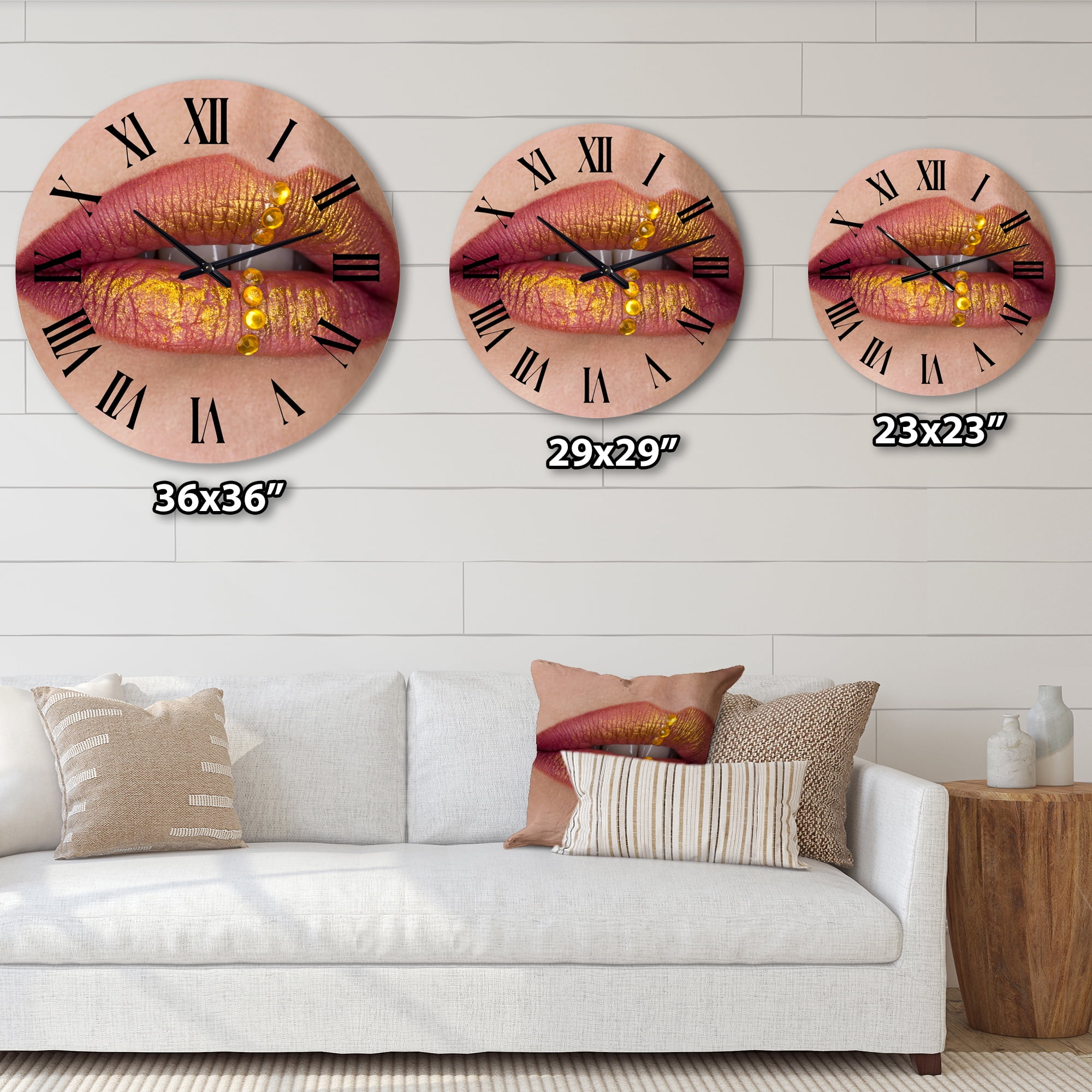 Designart 1 in Modern,Contemporary Wall Clock