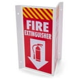 thumbnail image 3 of 3D Fire Extinguisher Sign 3pk - Plastic Pre-Drilled Safety Angle Wall Panel, 3 of 6