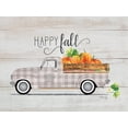 thumbnail image 2 of Rae, Marla 14x12 Black Ornate Wood Framed with Double Matting Museum Art Print Titled - Happy Fall Vintage Truck, 2 of 4
