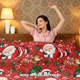 thumbnail image 7 of Yspwyqan Christmas Santa Reindeer Full Size Bedding Set, 3 Piece Soft Breathable Comforter Bed Set with 2 Pillow Shams for Xmas Holiday Bedroom Decor, 7 of 7