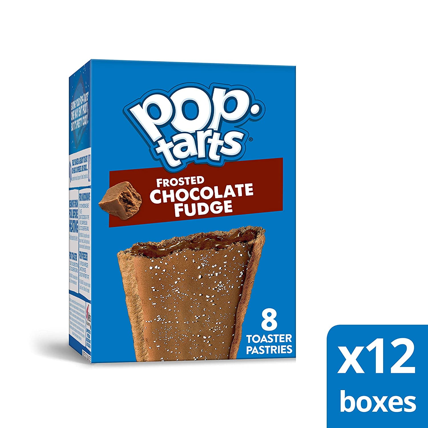 Kelloggs Pop-Tarts Frosted Chocolate Fudge Toaster Pastries - Fun Breakfast for Kids, Value Pack (12 Count)
