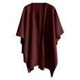 thumbnail image 4 of BLOCLOALO Women's Shawl Wrap Poncho Elegant Soft Open Front Cardigan Shawls for Spring Fall Winter Cross Front Wedding Travel Shawls Cape Wine One Size, 4 of 6