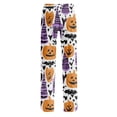 thumbnail image 5 of Women's Halloween Pjs Pants - Halloween Pajama Pants, Cute Wide Leg Pants for Women, Halloween Pajama Sets, Cozy Cotton Pants for Women, Relaxed Fit Pj Pants Light, 5 of 5