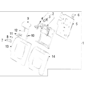Genuine OE Kia Seat Back Cover - 89460-Q5100AX4