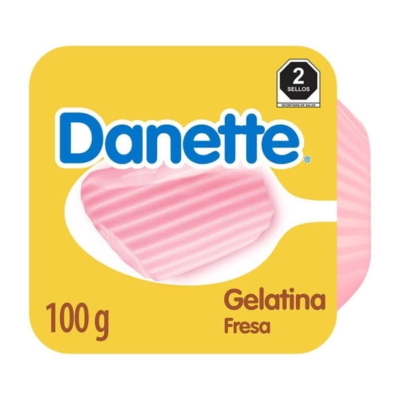 Gelatina a base de leche Danette sabor fresa 100 g