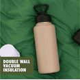 thumbnail image 2 of Ozark Trail 32 oz Stainless Steel Insulated Flip-Straw Water Bottle, Tan, 2 of 12