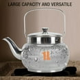 thumbnail image 4 of Stainless Steel Teapot with Removable Filter, Metal Tea Pot, Tea Kettle Coffee Table Serving Pot for Home Hotel Restaurant, 4 of 7