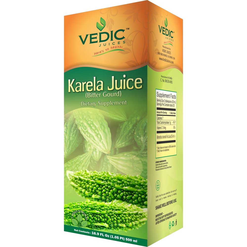 Vedic Karela Juice Supports Healthy Blood Sugar Level (Bitter Gourd