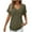 Army Green-04, variant on Mittory Women's Summer Short Sleeve V-Neck Sweater Pullover Loose Fit Casual Lightweight Knit Sweaters Tunic Top