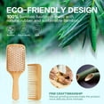 thumbnail image 3 of Cepillo para el cabello Apuakthei, cepillo de paleta desenredante de bambú de madera natural y juego de peine, cepillo ecológico para mujeres, hombres y niños, tipos de cabello fino, largo y rizado y, 3 of 8