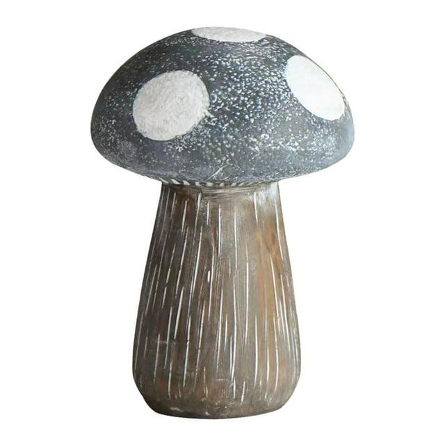Verdsylv Décor de Jardin, Ornement Champignon en Résine - Décor Féerique de Jardin, Sculpture de Table Extérieure Résistante aux Intempéries pour Décoration de Patio, Cour et Noyau de Chalet, Ornement Champignon en Résine, F