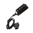 thumbnail image 1 of Hub Cable Negro Caucho Metal Accesorios Electrónico Receptor Parte Exterior Cuatro Ranuras Separadas perfke Conector D Tap, 1 of 9