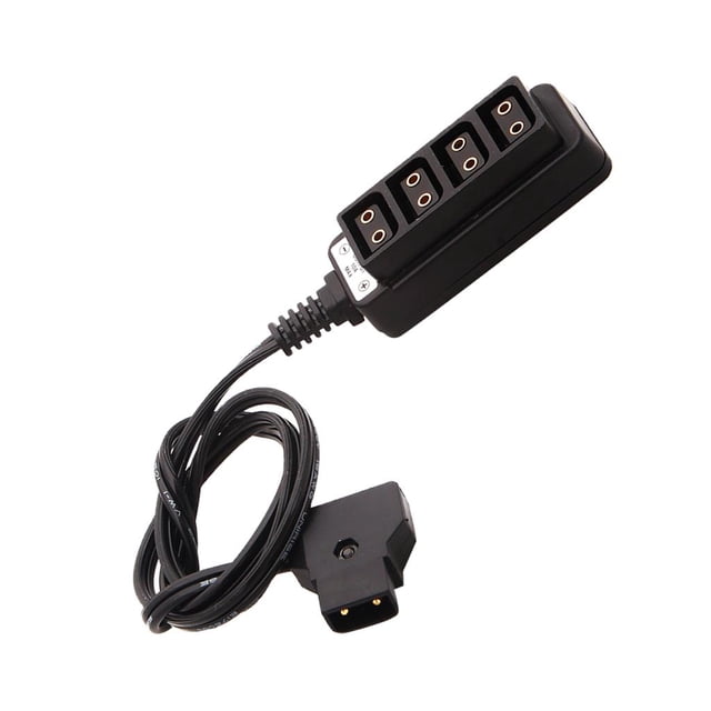 Hub Cable Negro Caucho Metal Accesorios Electrónico Receptor Parte Exterior Cuatro Ranuras Separadas perfke Conector D Tap