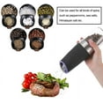 thumbnail image 4 of Gravity Electric Salt Ginder Pepper Grinder, Automatic Pepper and Salt Mill Grinder Battery-Operated with Adjustable Coarseness, LED Light, One Hand Operated, 4 of 9