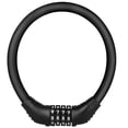 thumbnail image 1 of Miangastore 1Pc Portable Coded Lock for Bikes Tire Lock Password Lock Password Padlock (Black), 1 of 8