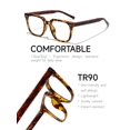 thumbnail image 3 of Gafas Blue Light Icesor Oversized Square para mujer/hombre, 3 of 9